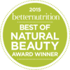 Best of Natural Beauty Award 2015
