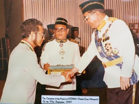 Dr. Ohhira with Sultan of Sabah