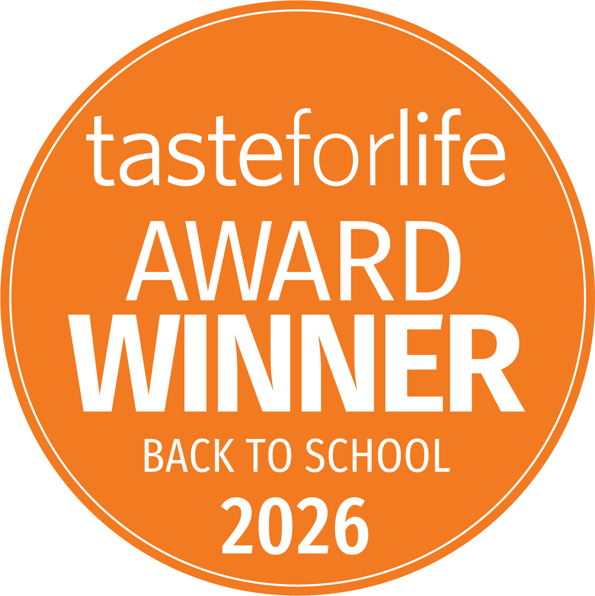 Taste For Life Award Winner Back to School 2026